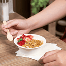 Karat Earth 8oz PFAS Free Eco-Friendly Bagasse Rice Bowl, White - 1,000 pcs