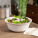 Karat Earth 32oz PFAS Free Eco-Friendly Bagasse Rice Bowl, White- 500 pcs