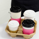 Karat Biodegradable Cup Holder, for 4 Cups (8 - 32oz) - 300 pcs