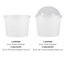 Karat 16oz Food Containers (112mm), White - 1000 pcs
