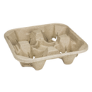 Karat Biodegradable Cup Holder, for 4 Cups (8 - 32oz) - 300 pcs