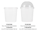 Karat 16 oz Gourmet Food Container (96mm), White - 500 pcs
