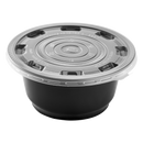 Karat 117mm PP Plastic Flat Lid for 22/36/48 oz Injection Molding Bowl - 300 pcs