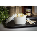 Karat Earth 12oz Eco-Friendly Paper Food Containers (114.6mm), White - 500 pcs