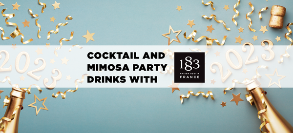 Cocktail and Mimosa Party Drinks with 1883