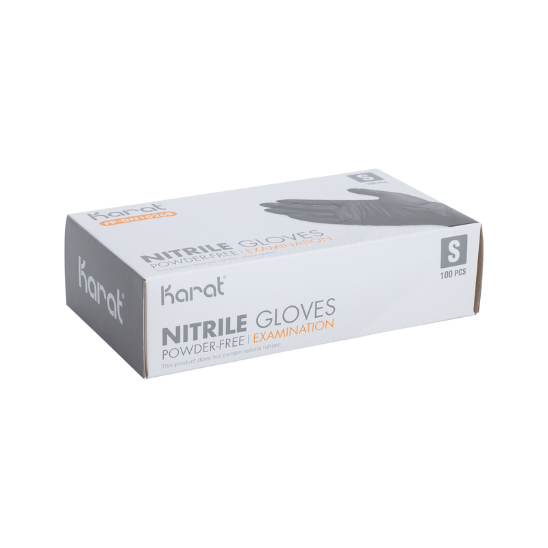 Nitrile Powder-Free Gloves (Black), Small - 1,000 pcs