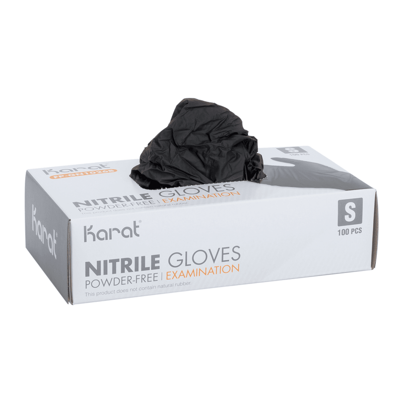 Nitrile Powder-Free Gloves (Black), Small - 1,000 pcs