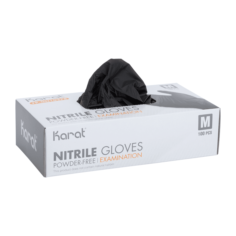 Nitrile Powder-Free Gloves (Black), Medium - 1,000 pcs