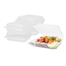Karat [200 ct] 9'' x 9'' Hinged Food Containers | PP | Clear