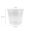 Karat 5.5 oz PP Plastic Portion Cups, Clear - 2,500 pcs
