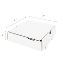 Karat [50 ct] Corrugated Pizza Box, 8''x8''x2'', White