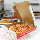 Karat [50 ct] Corrugated Pizza Box, 12''x12''x2'', Generic Print
