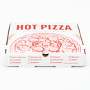 Karat [50 ct] Corrugated Pizza Box, 12''x12''x2'', Generic Print