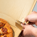 Karat [50 ct] Corrugated Pizza Box, 12''x12''x2'', Generic Print