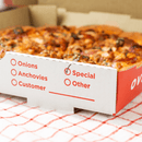 Karat [50 ct] Corrugated Pizza Box, 12''x12''x2'', Generic Print