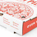 Karat [50 ct] Corrugated Pizza Box, 12''x12''x2'', Generic Print