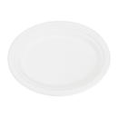 Karat Earth 10''x8'' Molded Fiber Oval Plates, PFAS Free, White - 500 pcs