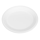 Karat Earth 12.5''x10'' Molded Fiber Oval Plates, PFAS Free, White - 500 pcs