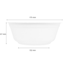 Karat Earth 32oz PFAS Free Eco-Friendly Bagasse Rice Bowl, White- 500 pcs