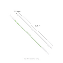 Karat Earth 7.75" PLA Jumbo Paper Wrapped Straw (5mm), White - 2,000 pcs