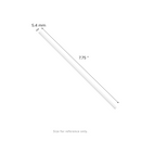Karat Earth 7.75" Jumbo PLA Straw (5mm) Unwrapped- 2,000 pcs（White）