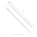 Karat Earth 9" PLA Colossal Paper Wrapped Straw (11mm), Wihte - 1,600 pcs