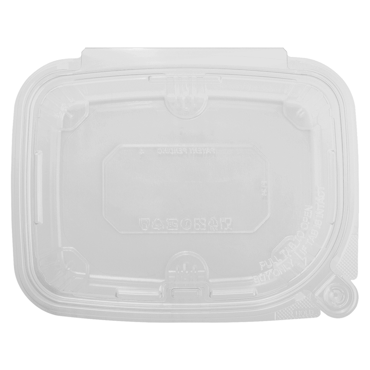 Karat 24oz PET Plastic Tamper Resistant Hinged Deli Container with Lid - 200 pcs