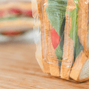 Karat 17oz PET Tamper Resistant Hinged Sandwich Wedge Container, Clear - 200 ct