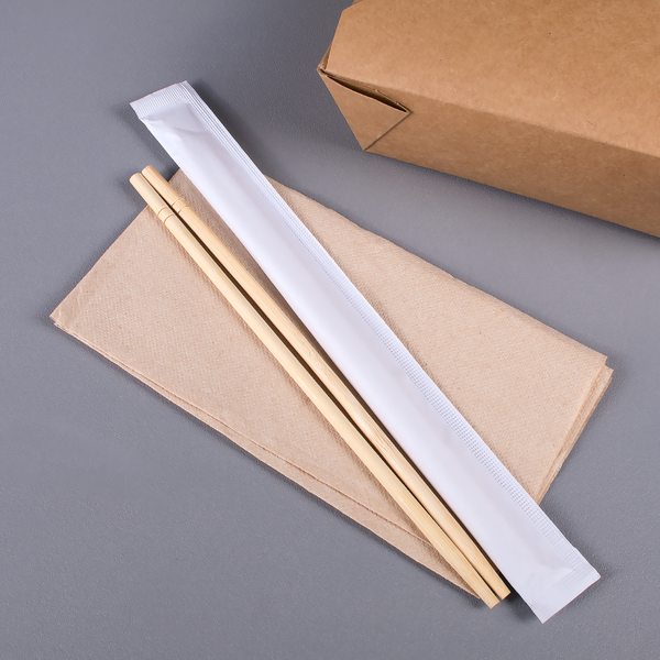 Karat 9" Individually Wrapped Bamboo Chopsticks, White - 1,000 Pairs