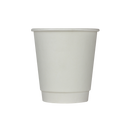Karat 10oz Wrapped Insulated Paper Hot Cups (90mm), White - 500 pcs