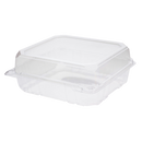 Karat 8''x8'' PET Plastic Hinged Containers - 250 pcs