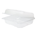 Karat 8''x8'' PET Plastic Hinged Containers - 250 pcs