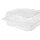 Karat 8''x8'' PET Plastic Hinged Containers - 250 pcs