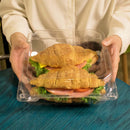 Karat [200 ct] 9'' x 9'' Hinged Food Containers | PET | Clear