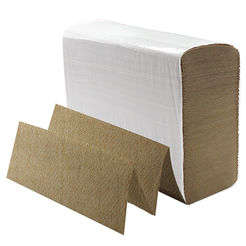 Karat Multifold Paper Towels, Kraft - Case of 12 packs