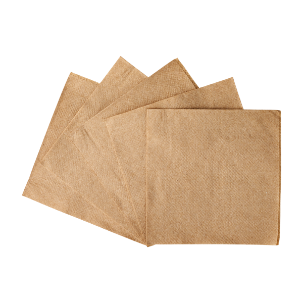 Karat 9"x9" Beverage Napkins, Kraft - 4,000 pcs