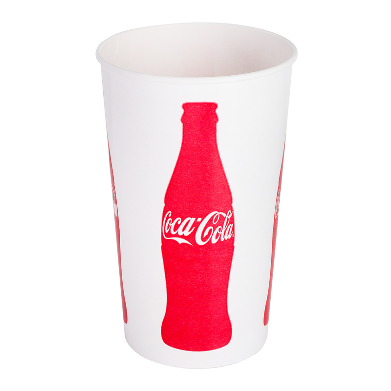 Karat 44oz Paper Cold Cups (115mm), Coca Cola - 480 pcs