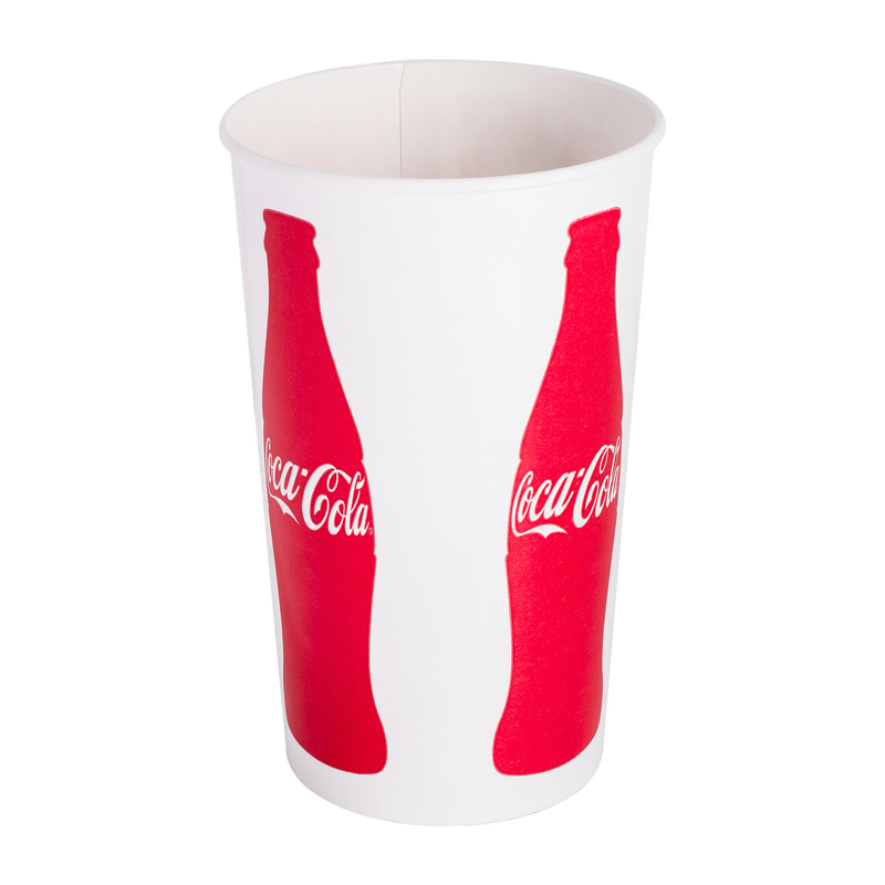 Karat 44oz Paper Cold Cups (115mm), Coca Cola - 480 pcs