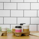 Karat Biodegradable Cup Holder, for 4 Cups (8 - 32oz) - 300 pcs