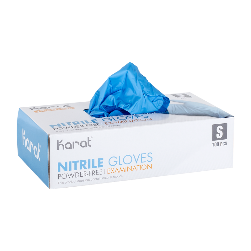 Karat Nitrile Powder-Free Gloves (Blue), Small - 1,000 pcs