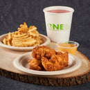 Karat Earth 7'' PFAS Free Compostable Bagasse Round Plates, Natural - 500 pcs