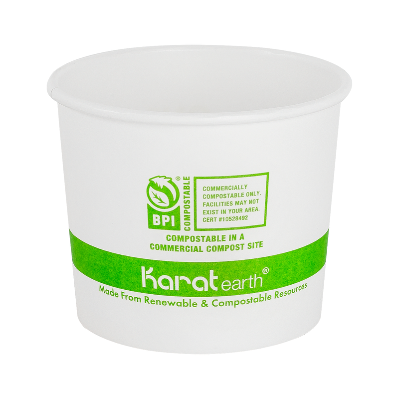 Karat Earth Eco-Friendly 10oz Paper Cold/ Hot Food Container (90.8mm), Generic - 1,000 pcs