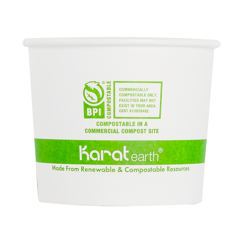 Karat Earth Eco-Friendly 10oz Paper Cold/ Hot Food Container (90.8mm), Generic - 1,000 pcs