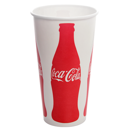 Karat 32oz Paper Cold Cups (104.5mm), Coca Cola - 600 pcs