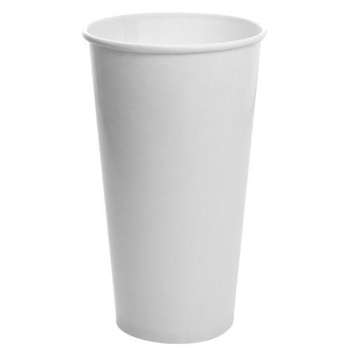 Karat 32oz Paper Cold Cup (104.5mm), White - 600 pcs