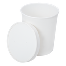 Karat 115mm Paper lid for 32 oz Gourmet Paper Cold/Hot Food Containers - 500 pcs