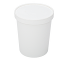 Karat 115mm Paper lid for 32 oz Gourmet Paper Cold/Hot Food Containers - 500 pcs