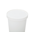 Karat 115mm Paper lid for 32 oz Gourmet Paper Cold/Hot Food Containers - 500 pcs