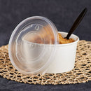 Karat 142mm Flat Lids for 24-32oz PP Plastic Food Containers - 600 pcs