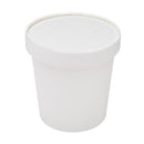 Karat Paper Lid for 6-16 oz Gourmet Paper Cold/Hot Food Containers - 1,000 pcs